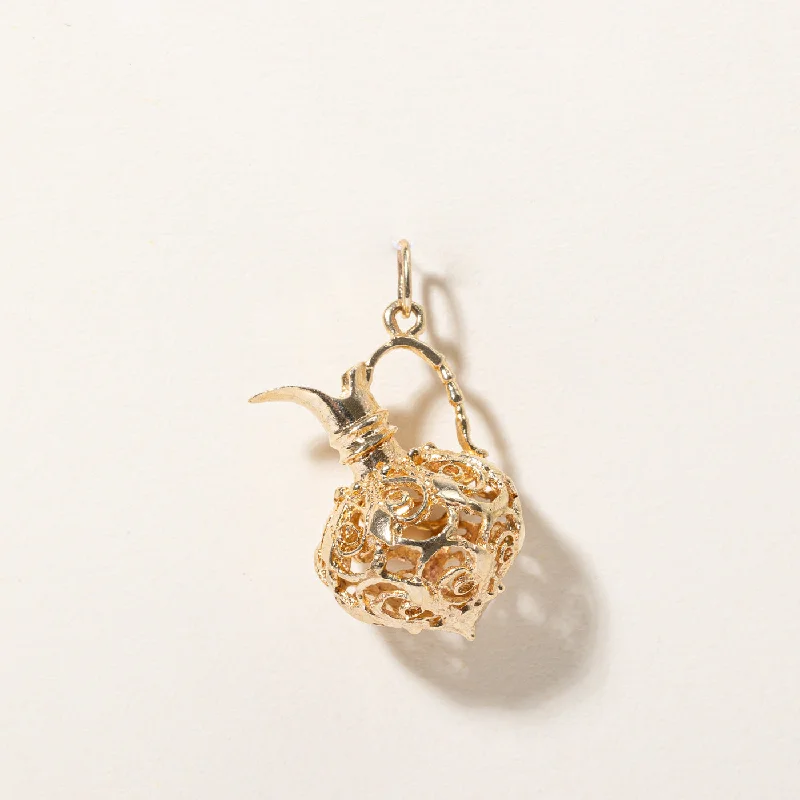 eternity ring for anniversary 10k Yellow Gold Chalice Charm