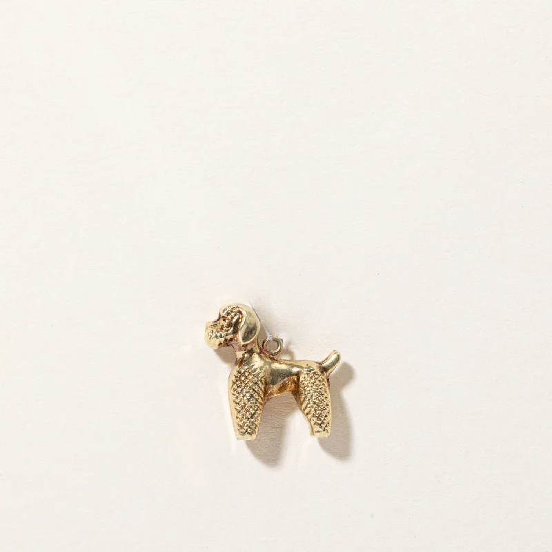 rose gold anklet chain 14k Yellow Gold Dog Charm