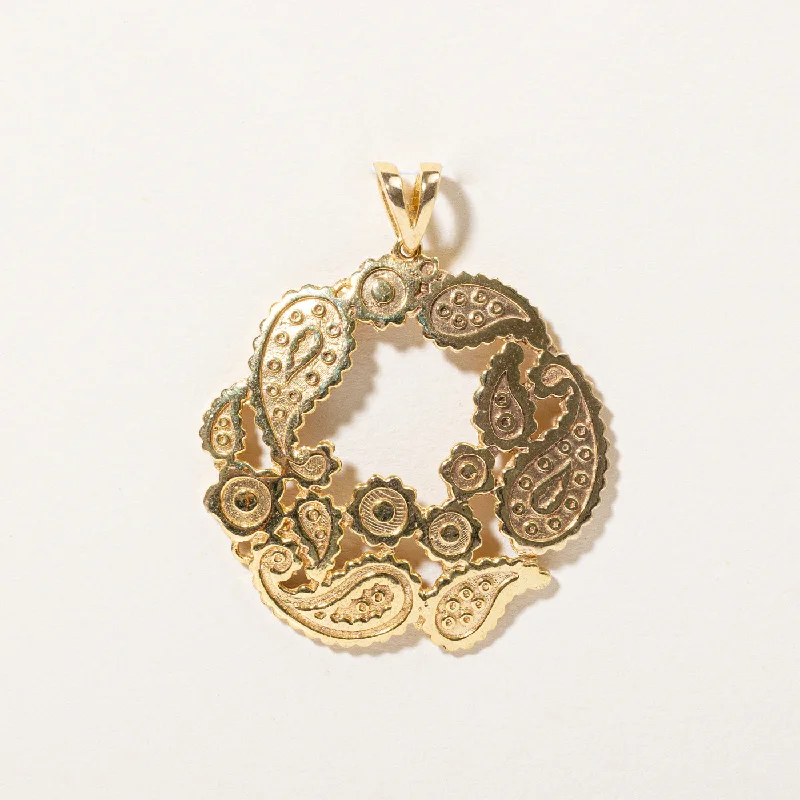 vintage locket necklace gold 14k Yellow Gold Pendant