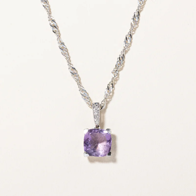 hammered gold disc necklace Amethyst & Diamond Pendant Necklace | 2.50ct, 0.03ctw | 20" | hammered gold disc necklace Amethyst & Diamond Pendant Necklace | 2.50ct, 0.03ctw | 20" |