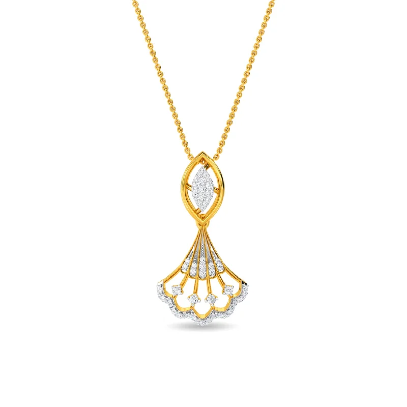 minimalist black pearl necklace Arabela Pendant