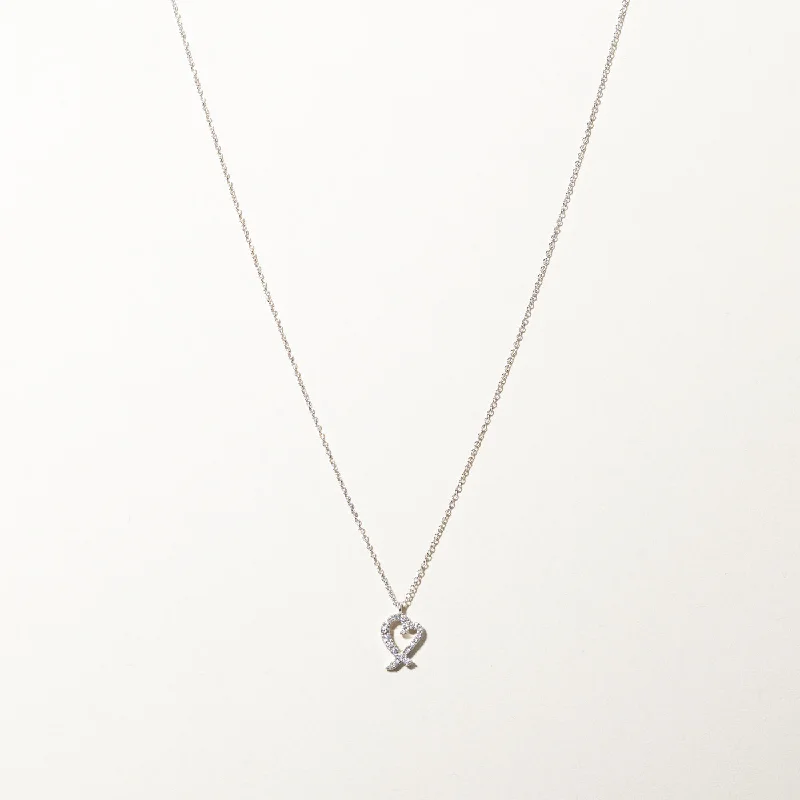 silver arrow pendant necklace Diamond Heart Pendant Necklace | 0.13ctw | 22"|