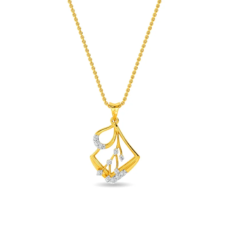 handcrafted raw crystal pendant Diana Pendant