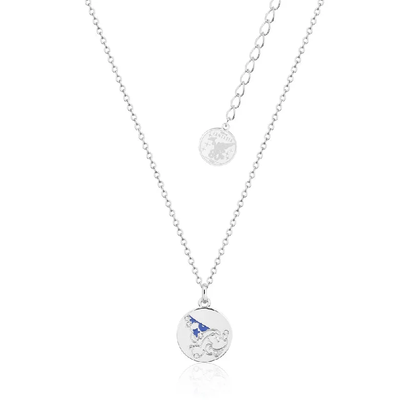art deco diamond bracelet Disney Fantasia Sorcerer's Mickey Reversible Medallion Pendant on 45+7cm Chain