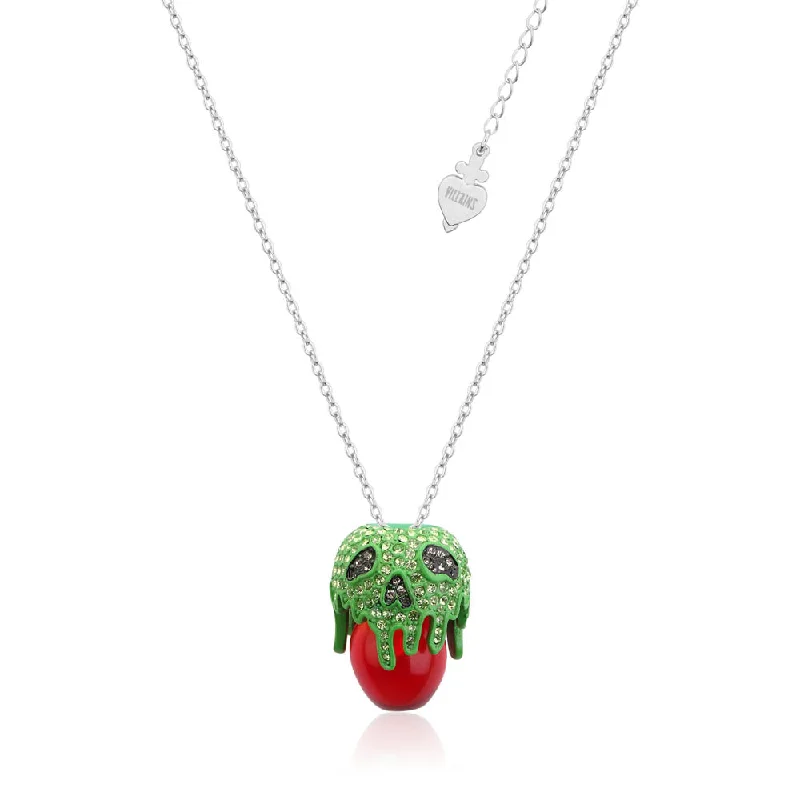 custom initial pendant necklace Disney Stainless Steel Evil Queen Poison Apple Pendant On 45+7cm Chain custom initial pendant necklace Disney Stainless Steel Evil Queen Poison Apple Pendant On 45+7cm Chain