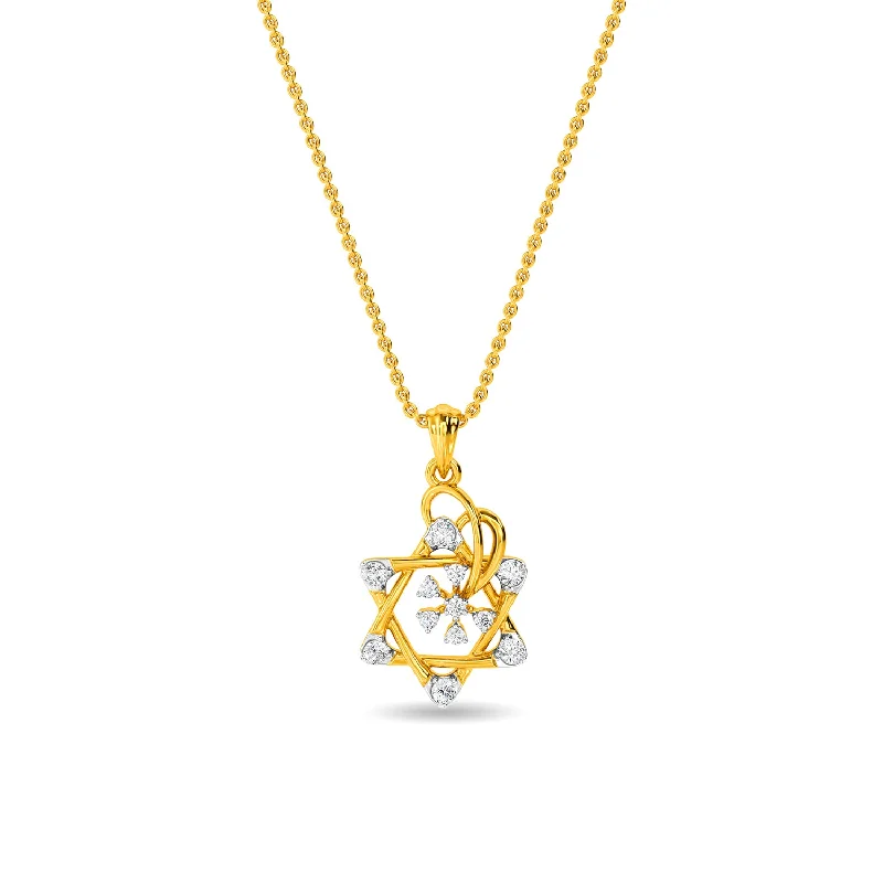 gold-plated figaro chain Donna Pendant