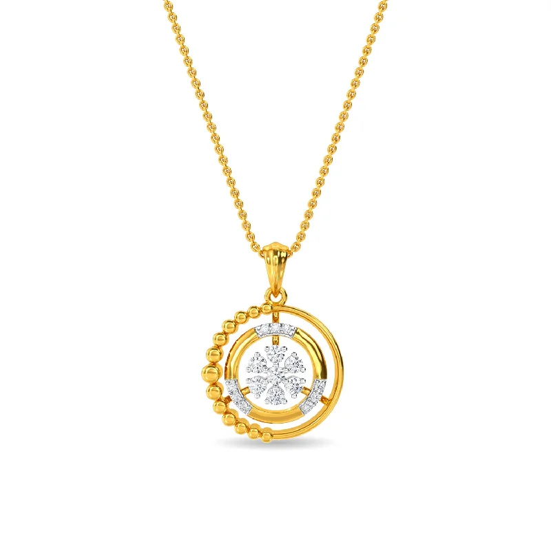 dainty chain bracelet layered Emile Pendant