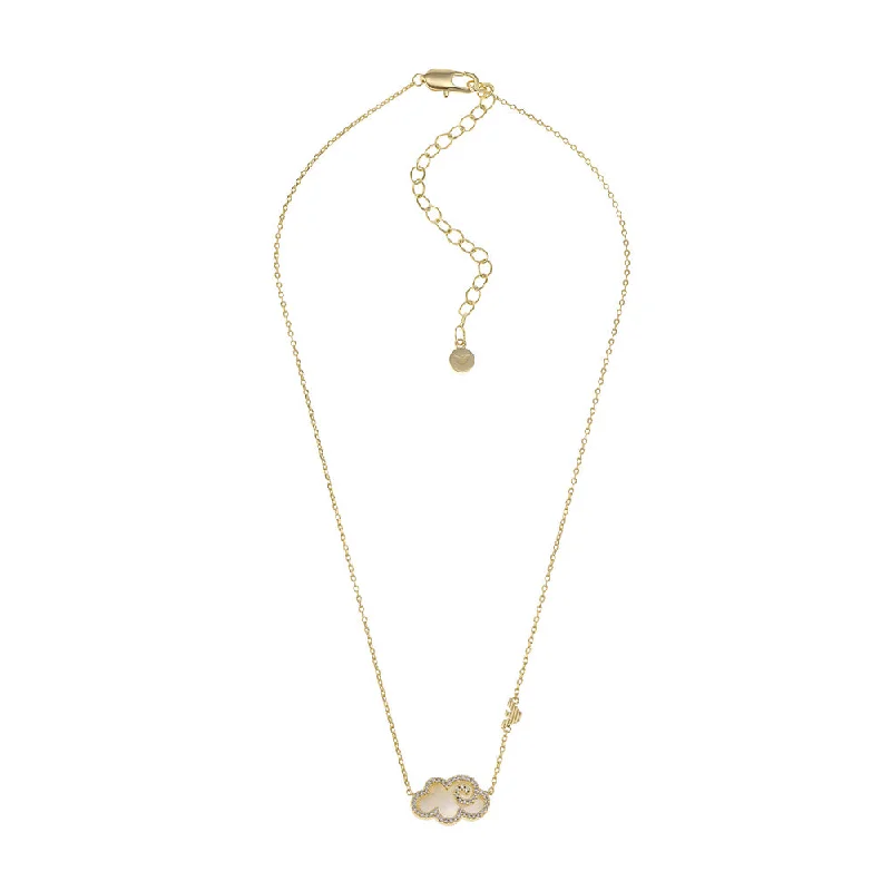 minimalist moonstone bracelet Emporio Armani Gold Plated Brass Sentimental Pendant With Chain