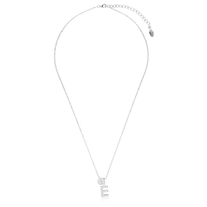 men’s leather and silver bracelet Georgini Sterling Silver Luxury Letters E Pendant On Chain men’s leather and silver bracelet Georgini Sterling Silver Luxury Letters E Pendant On Chain