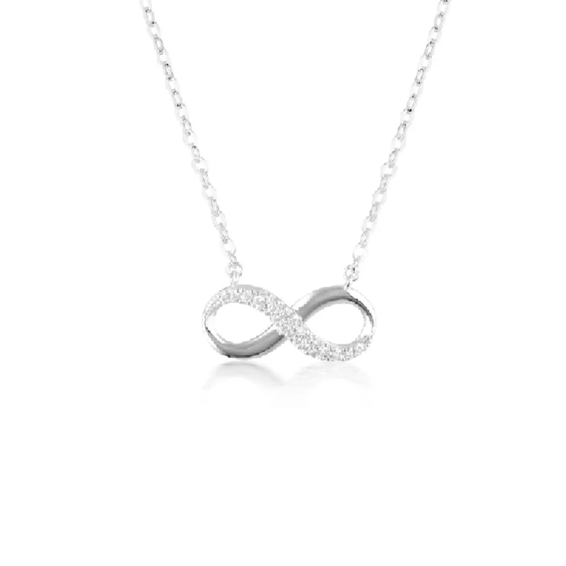 handcrafted beaded bracelet boho Georgini Sterling Silver Zirconia Forever Infinity Pendant On Chain