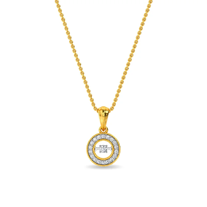 minimalist horseshoe necklace gold Gertrude Pendant