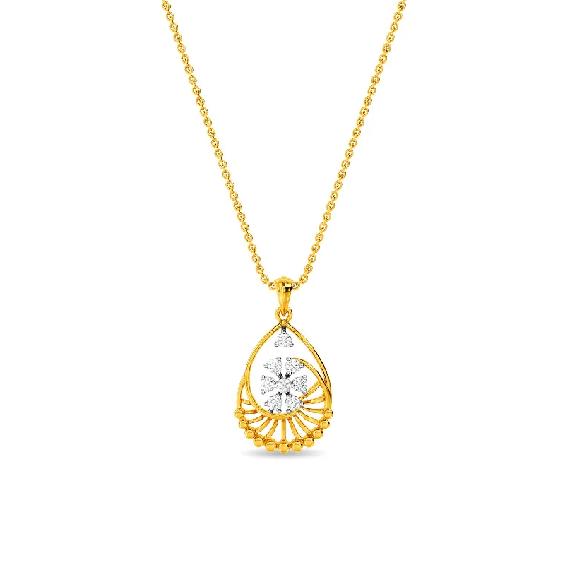 simple gold stacking rings Kai Pendant