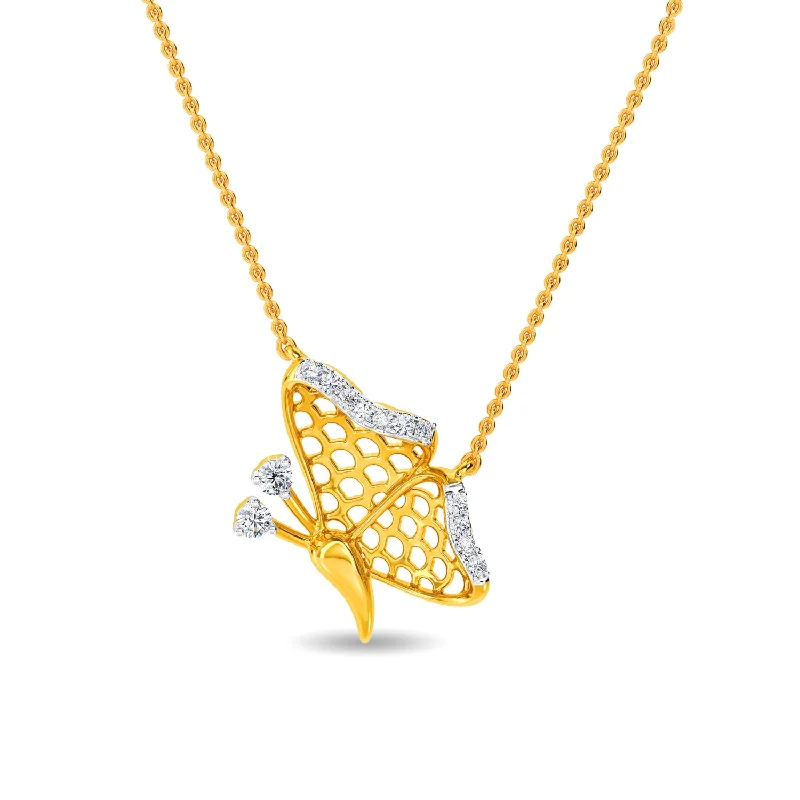celestial moon and star necklace Kaiya Pendant