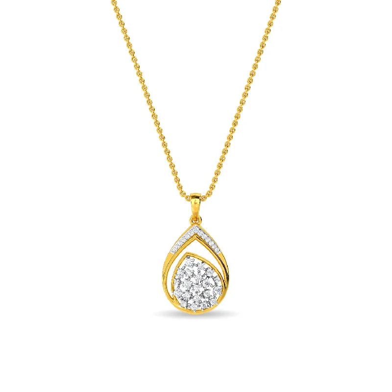 minimalist sapphire drop necklace Karen Pendant