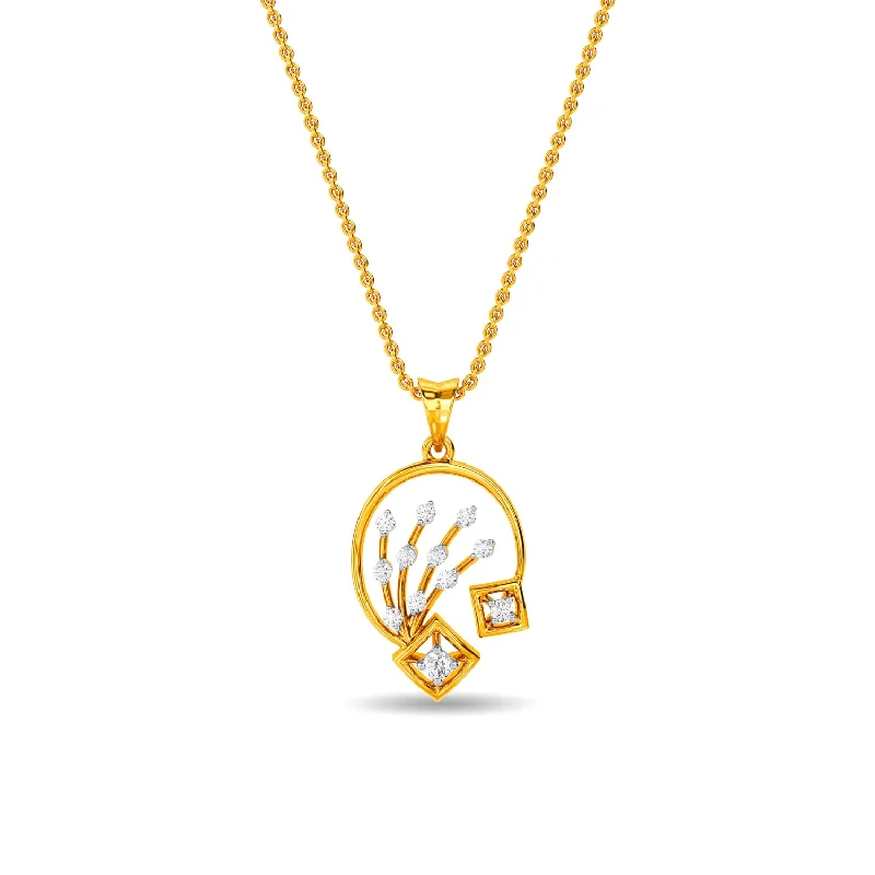 stackable gold bangle set Latoya Pendant