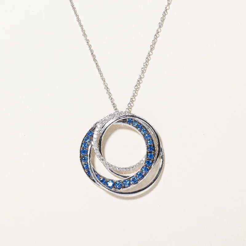 statement gemstone necklace handmade 'Le Vian' Sapphire & Diamond Pendant Necklace | 0.75ctw, 0.10ctw | 18" | statement gemstone necklace handmade 'Le Vian' Sapphire & Diamond Pendant Necklace | 0.75ctw, 0.10ctw | 18" |