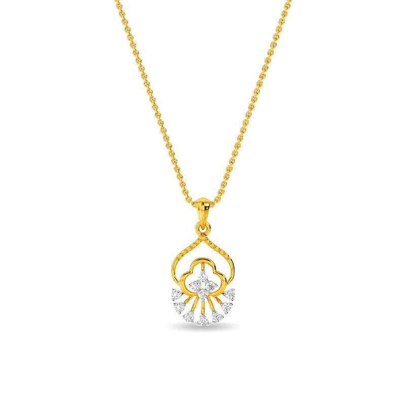 handcrafted gold stud earrings Lexia Pendant
