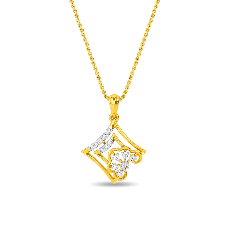 silver moon phase pendant Luciana Pendant