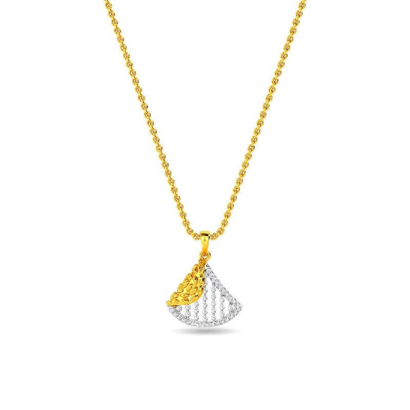dainty gold chain earrings Maureen Pendant