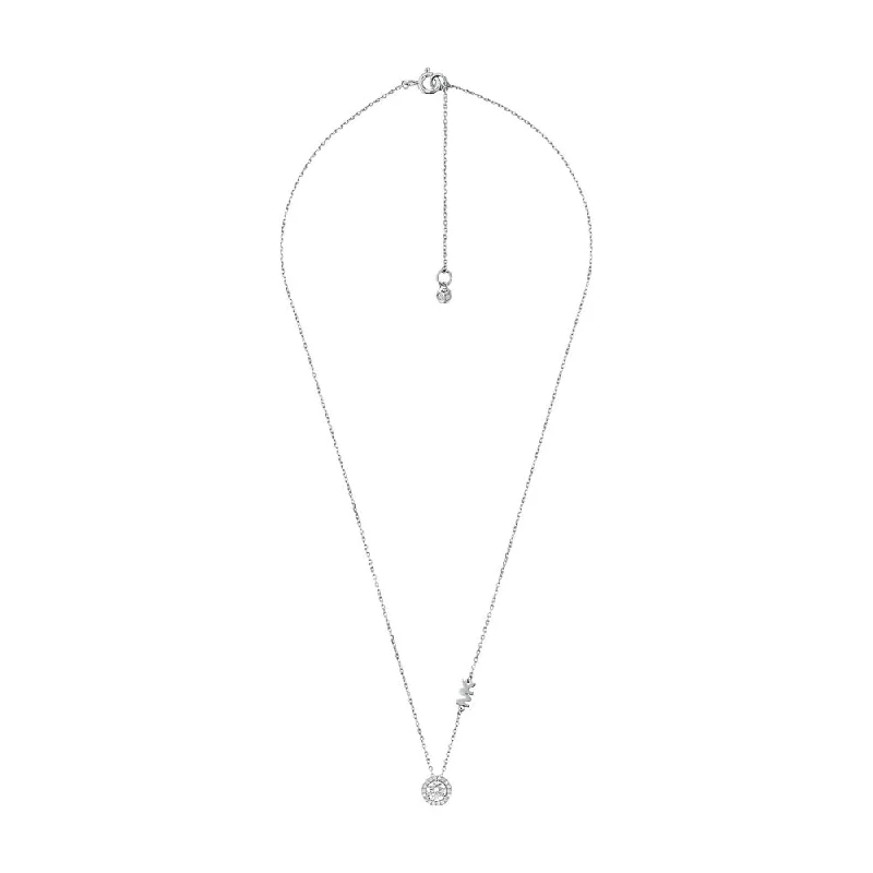 raw crystal cuff bracelet Michael Kors Sterling Silver Premium CZ Round Pendant with Chain raw crystal cuff bracelet Michael Kors Sterling Silver Premium CZ Round Pendant with Chain