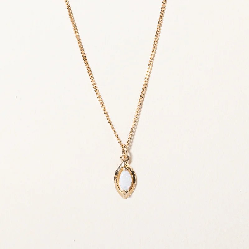zodiac constellation bracelet silver Opal Pendant Necklace | 0.14ct | 16" |