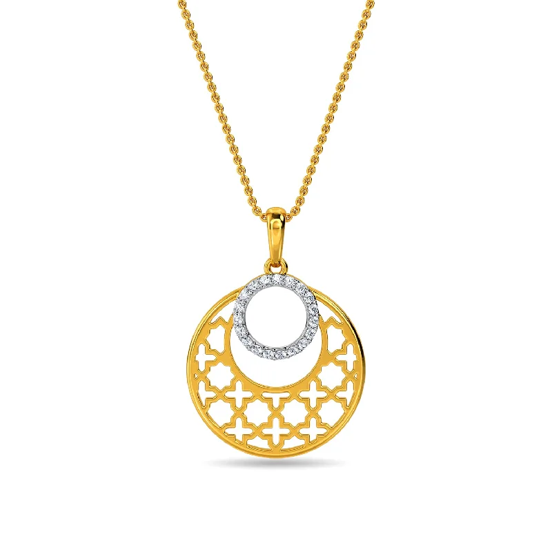 rose gold cubic zirconia earrings Raka Pendant