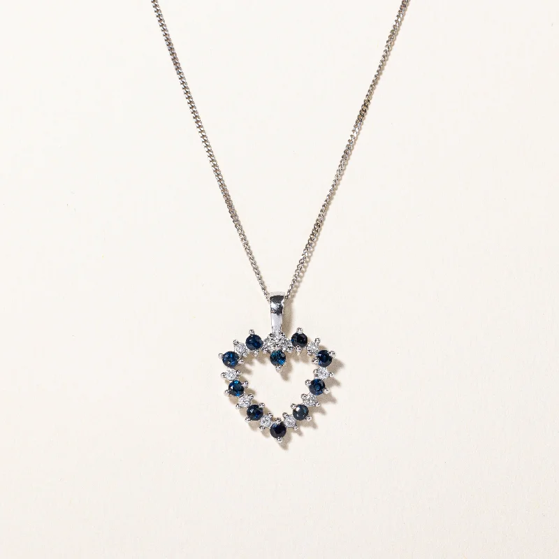 dainty gold anchor bracelet Sapphire & Diamond Heart Pendant Necklace | 0.30ctw, 0.10ctw | 17" | dainty gold anchor bracelet Sapphire & Diamond Heart Pendant Necklace | 0.30ctw, 0.10ctw | 17" |