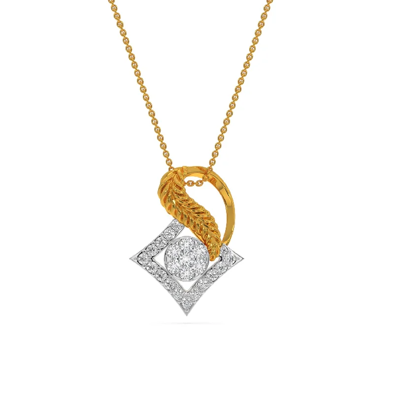 handmade gold nugget ring Sian Pendant