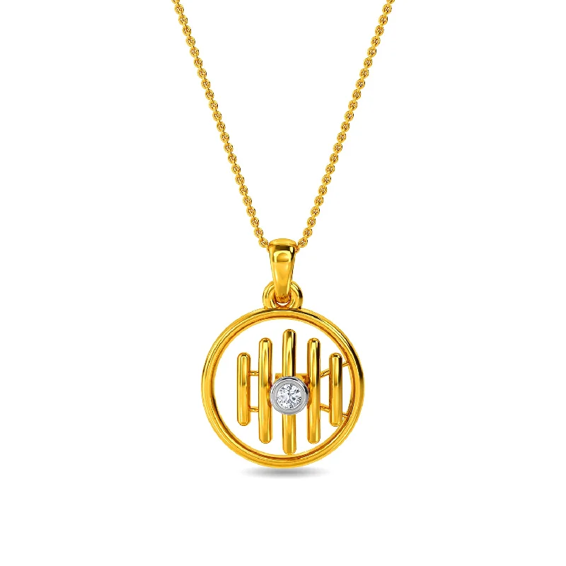 aquamarine birthstone necklace March Stemma Pendant