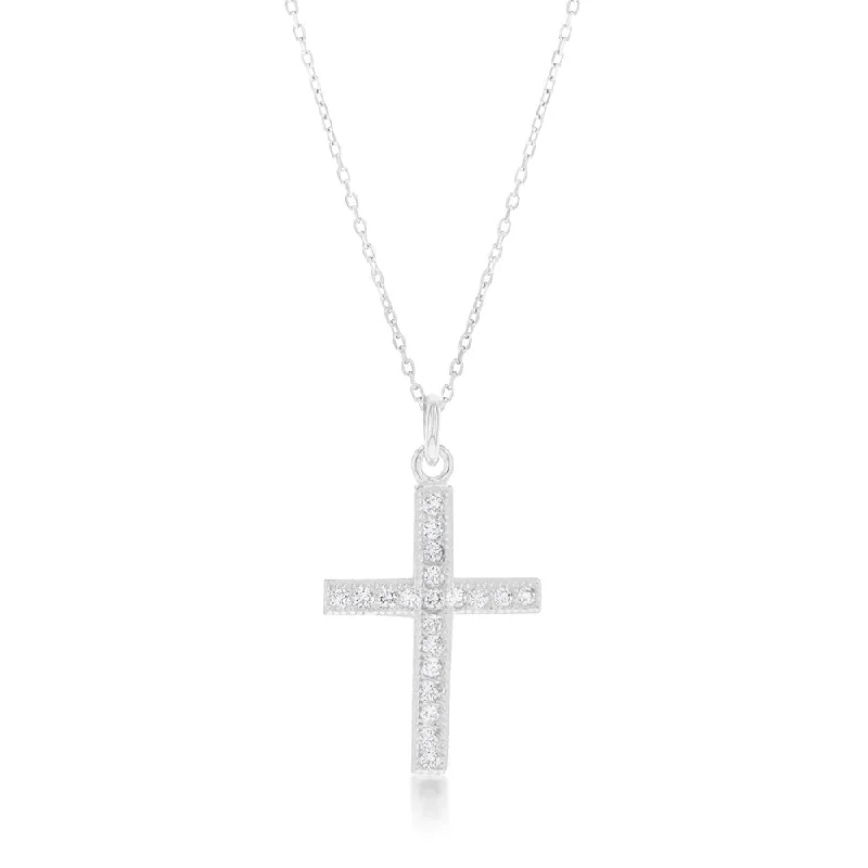 ruby and diamond engagement ring Sterling Silver Cubic Zirconia Cross On 42+3cm Chain ruby and diamond engagement ring Sterling Silver Cubic Zirconia Cross On 42+3cm Chain
