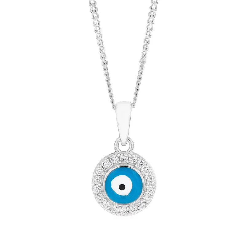 simple gold hoop earrings Sterling Silver Cubic Zirconia Evil Eye In Circle Pendant simple gold hoop earrings Sterling Silver Cubic Zirconia Evil Eye In Circle Pendant