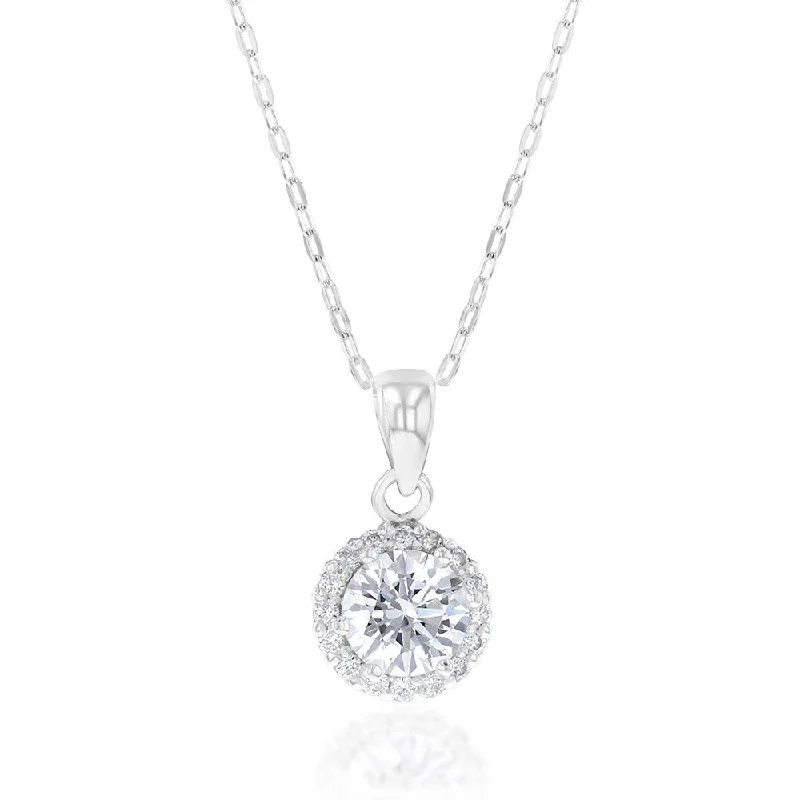 real peridot gemstone ring Sterling Silver Cubic Zirconia Halo Pendant On 45cm Chain real peridot gemstone ring Sterling Silver Cubic Zirconia Halo Pendant On 45cm Chain