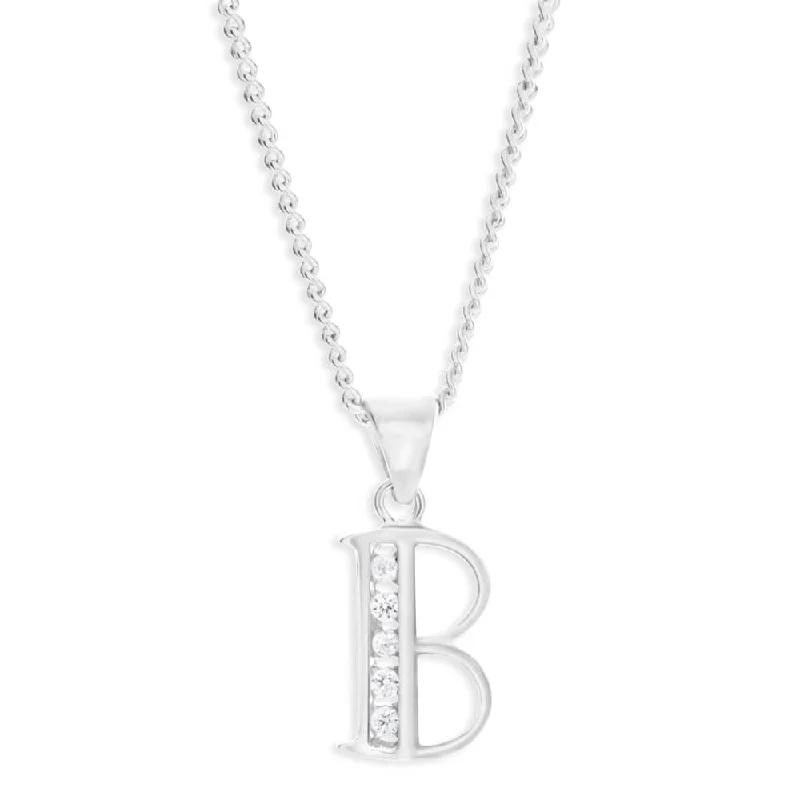 classic tennis bracelet white gold Sterling Silver Cubic Zirconia Initial "B" Pendant classic tennis bracelet white gold Sterling Silver Cubic Zirconia Initial "B" Pendant
