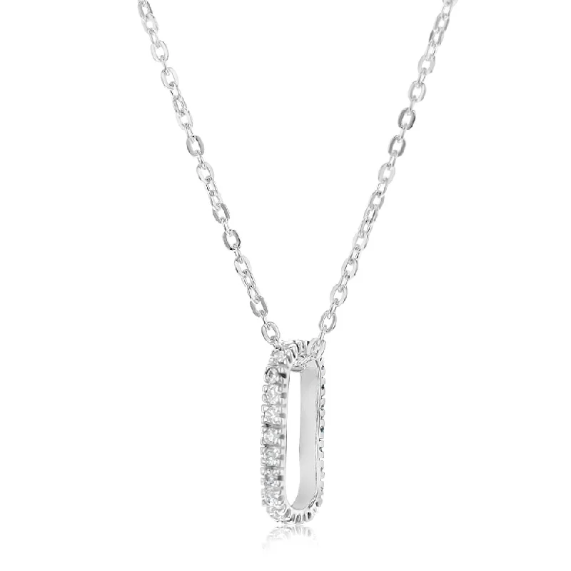 bold gothic vampire ring Sterling Silver Cubic Zirconia Link Pendant On 45cm Chain