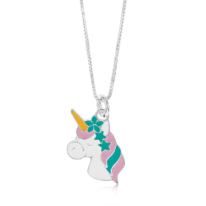 men’s beaded bracelet with charms Sterling Silver Emanel Unicorn Pendant On 45cm Chain men’s beaded bracelet with charms Sterling Silver Emanel Unicorn Pendant On 45cm Chain