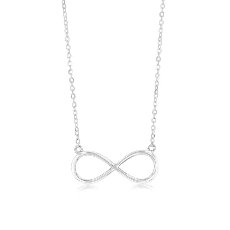 vintage diamond pendant necklace Sterling Silver Infinity Pendant on 40+5cm Chain