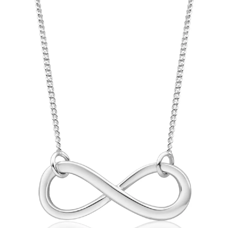 heart pendant necklace gold Sterling Silver Infinity Pendant With 45cm Chain