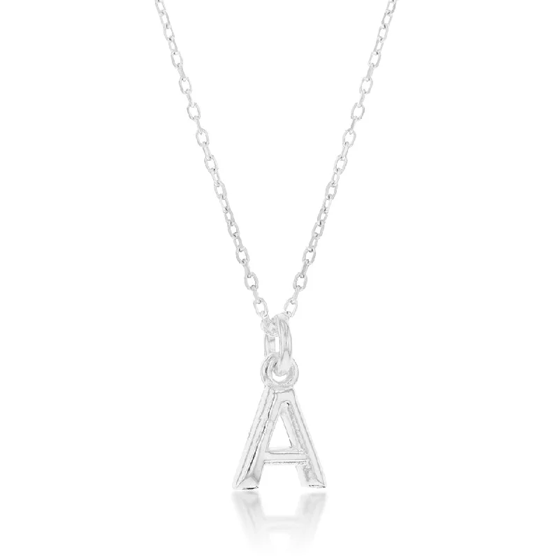 hammered gold signet ring Sterling Silver Initial Letter "A" Pendant On 45cm Chain