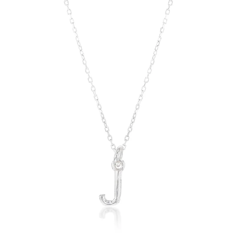 modern hexagon stud earrings Sterling Silver Initial Letter "J" Pendant On 45cm Chain modern hexagon stud earrings Sterling Silver Initial Letter "J" Pendant On 45cm Chain