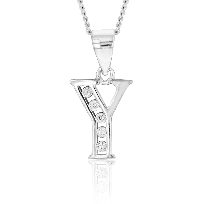 gold moonstone cocktail ring Sterling Silver Initial Zirconia  Initial "Y" Pendant