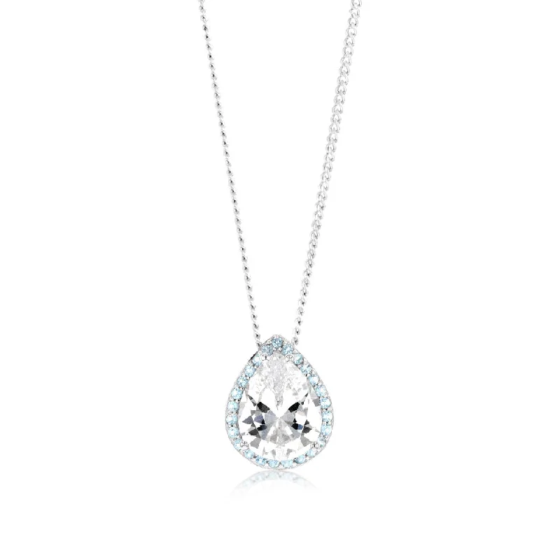 sterling silver infinity bracelet Sterling Silver Rhodium Plated Pear Shaped Light Blue And White Zirconia Pendant sterling silver infinity bracelet Sterling Silver Rhodium Plated Pear Shaped Light Blue And White Zirconia Pendant