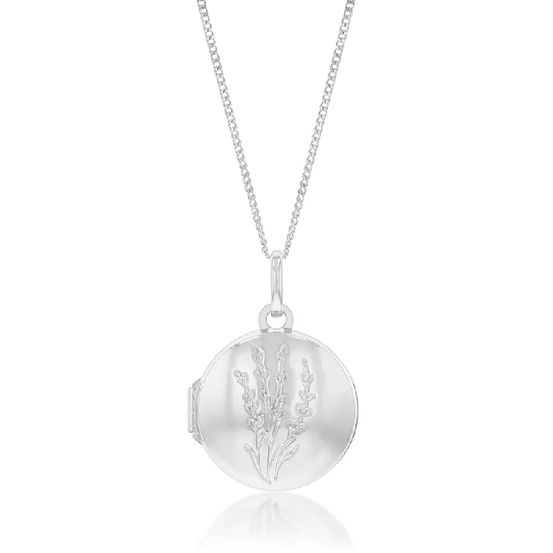 adjustable gemstone choker Sterling Silver Round VW Locket Pendant