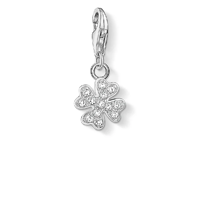 handcrafted gemstone drop earrings Sterling Silver Thomas Sabo Charm Club Clover Leaf handcrafted gemstone drop earrings Sterling Silver Thomas Sabo Charm Club Clover Leaf