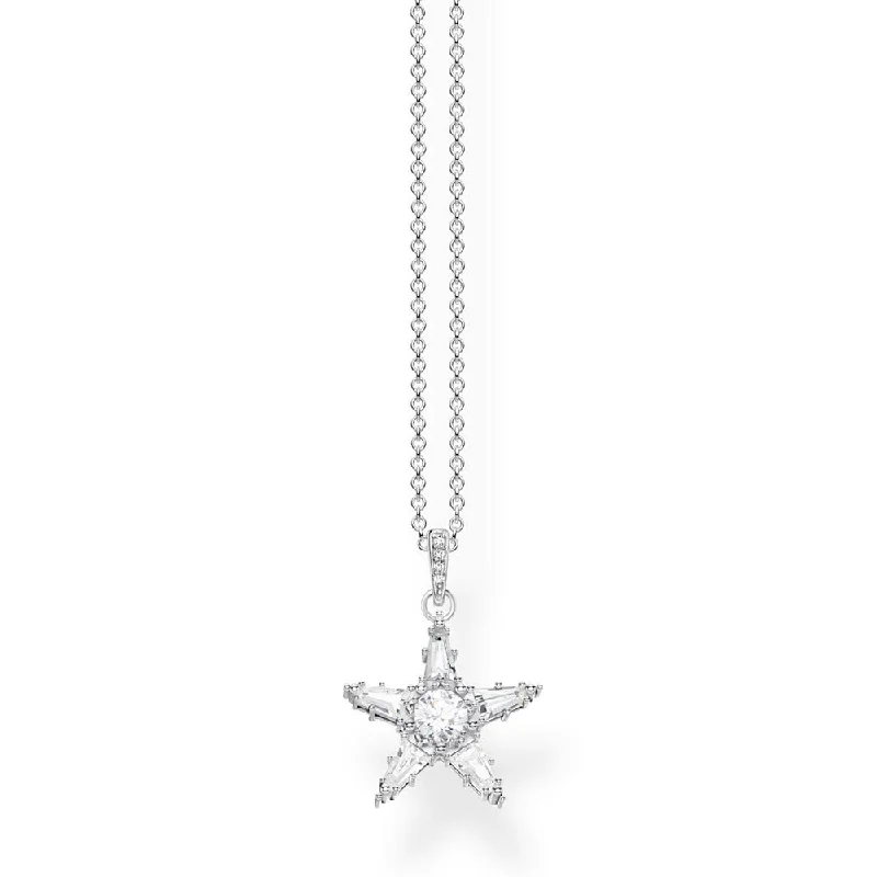 vintage locket necklace gold Sterling Silver Thomas Sabo Magic Sparkle Star Pendant with Chain