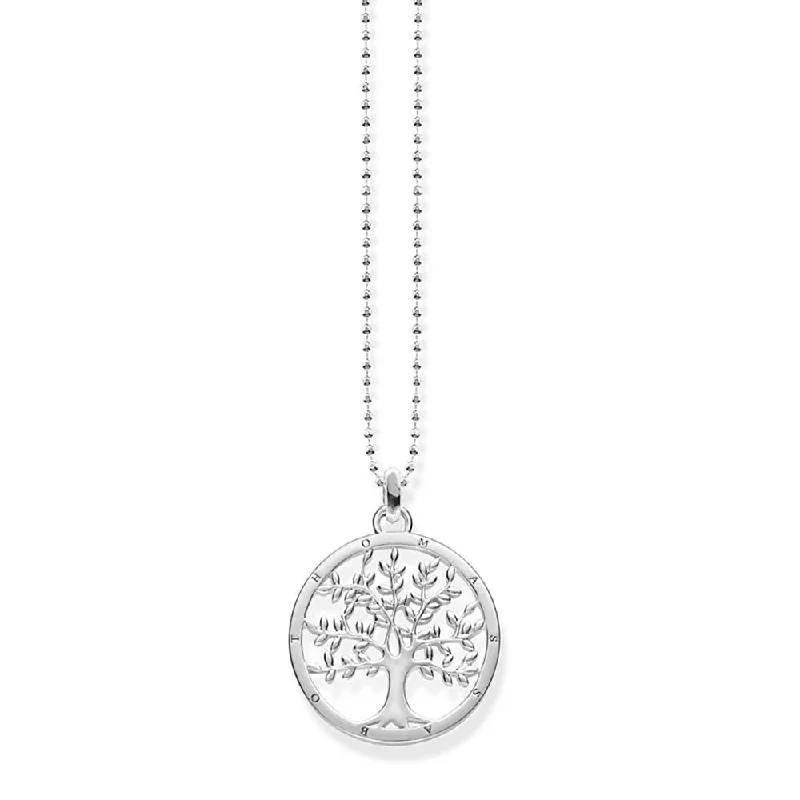 minimalist stacking rings set Sterling Silver Thomas Sabo Tree of Love Pendant with Chain