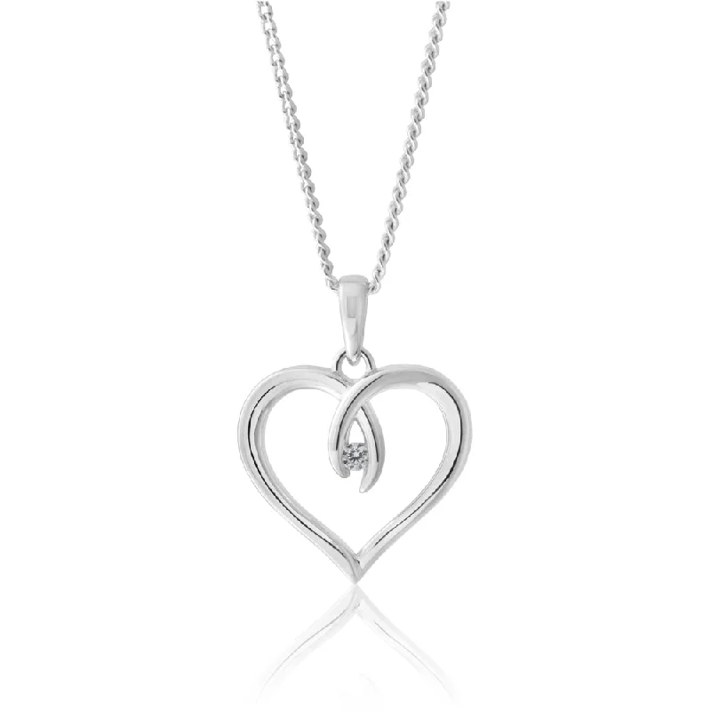 gold charm bracelet with initials Sterling Silver Zirconia Fancy Heart Pendant