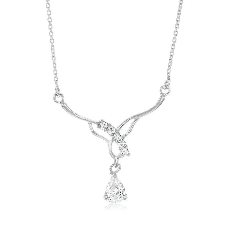 unique moon phase ring Sterling Silver Zirconia Fancy Pendant On Chain
