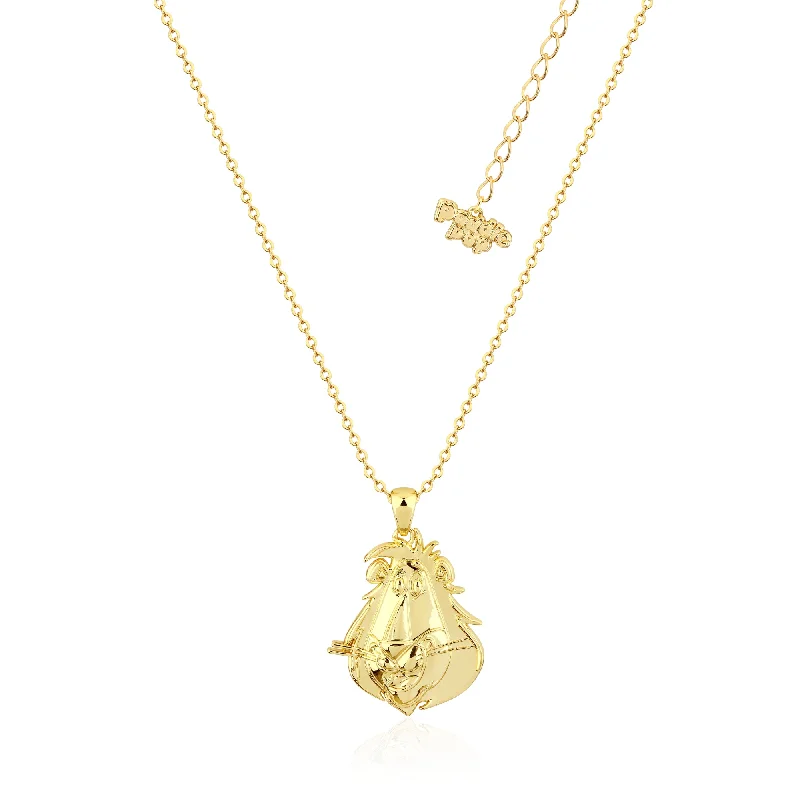 real opal ring for women Streets Paddle Pop Gold Plated Stainless Steel Max The Lion Pendant On 45+7cm Chain