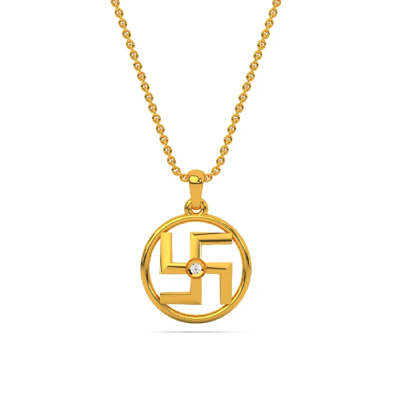 elegant drop earrings wedding The Swastik  Unisex Pendant