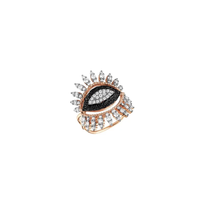handmade leather ring 10th Eye Pinky Ring